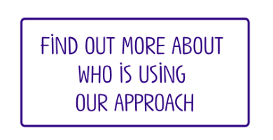 Text reads: Find out more about who is using our approach