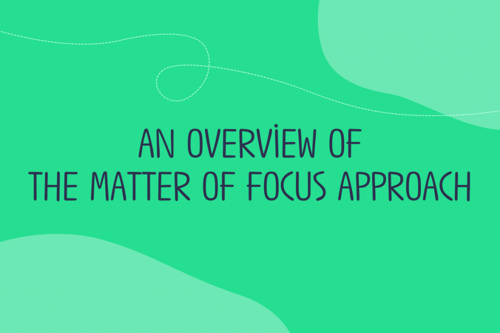 Text reads: An overview of the Matter of Focus approach
